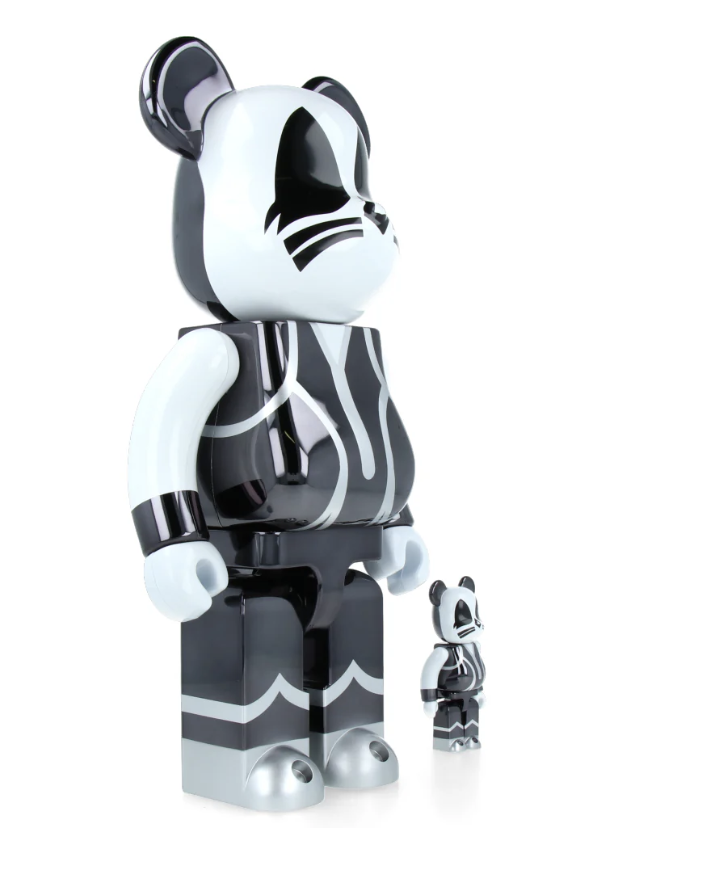 Bearbrick KISS Catman Chrome ver. 400% + 100%