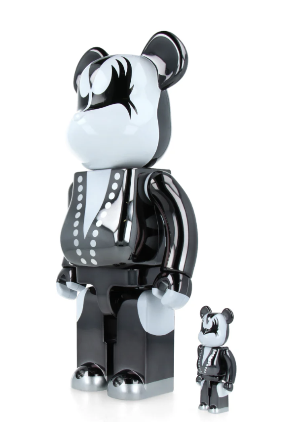 Bearbrick KISS Demon Chrome ver. 400% + 100%