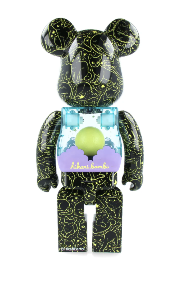 Bearbrick Cat in the Night Hiraki Bambi 400%