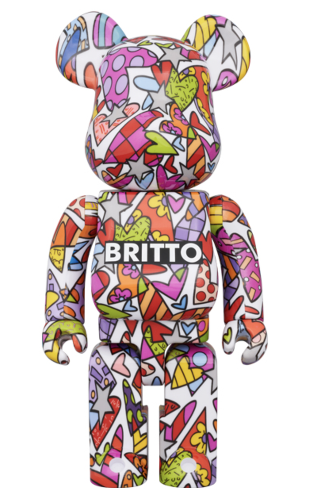 Bearbrick Romero Britto Heart 400% + 100%