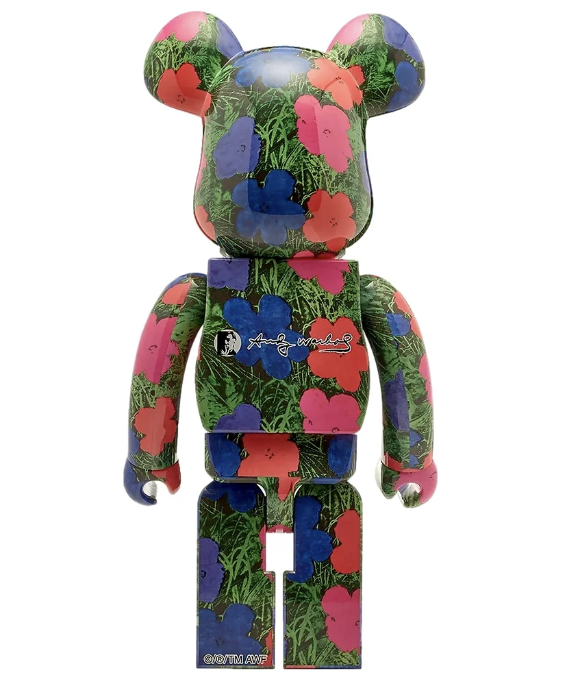 Bearbrick Andy Warhol Flowers 1000%