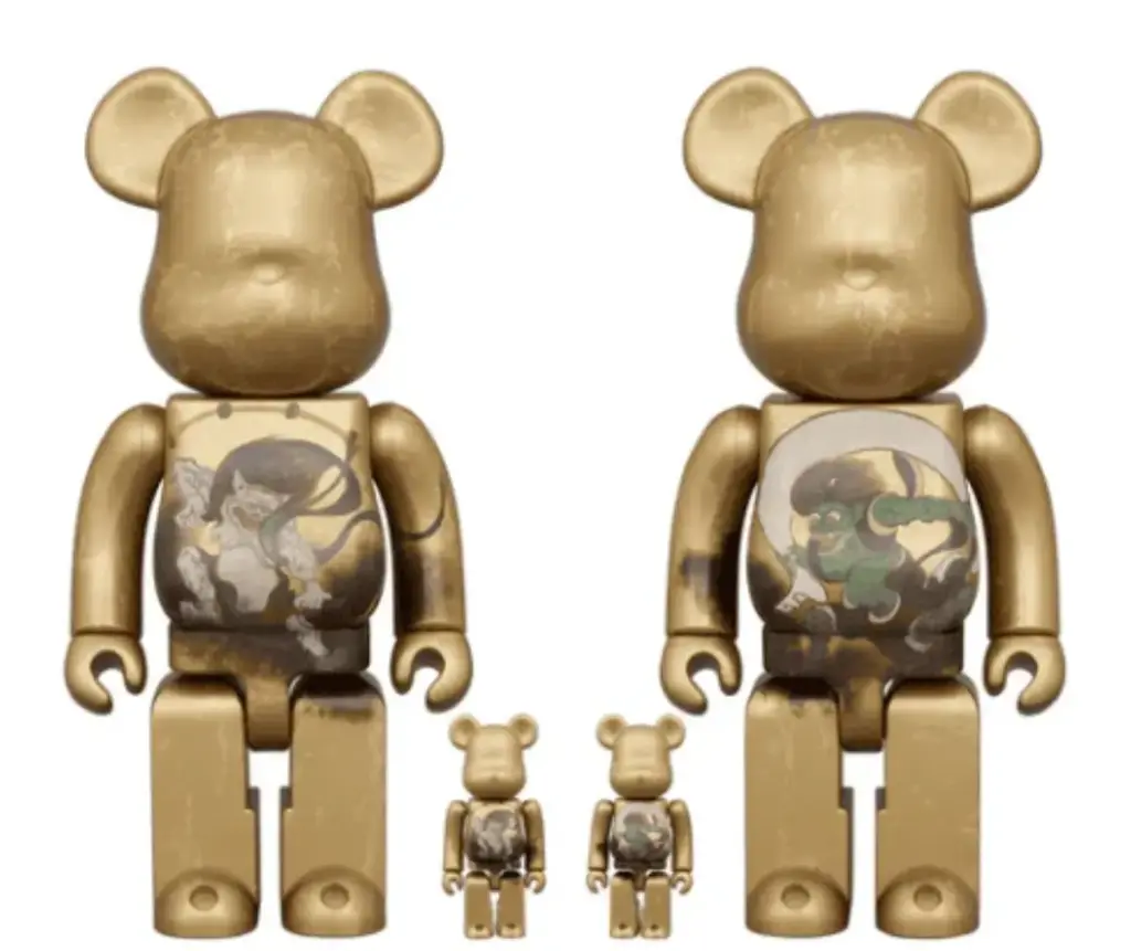Bearbrick Wind God and Thunder God 400%+100%