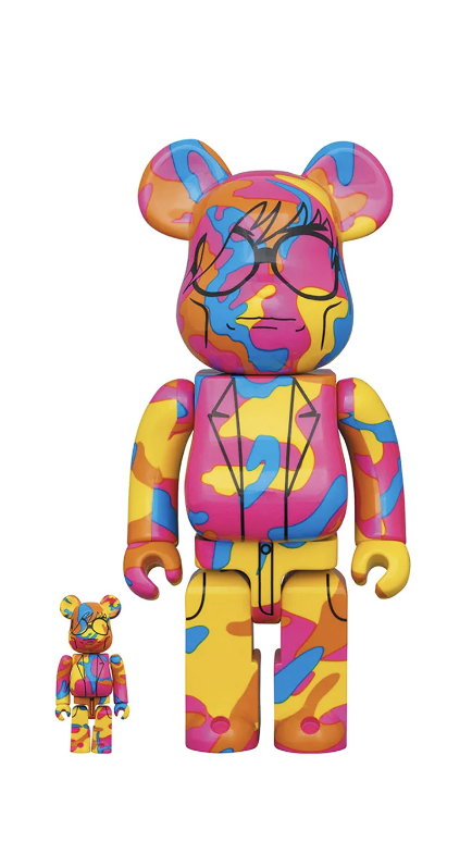 Bearbrick Andy Warhol Special Camo 400% + 100%