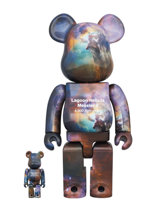 Bearbrick NASA Hubble Space Telescope : Lagoon Nebula (Messier8) 400% + 100%