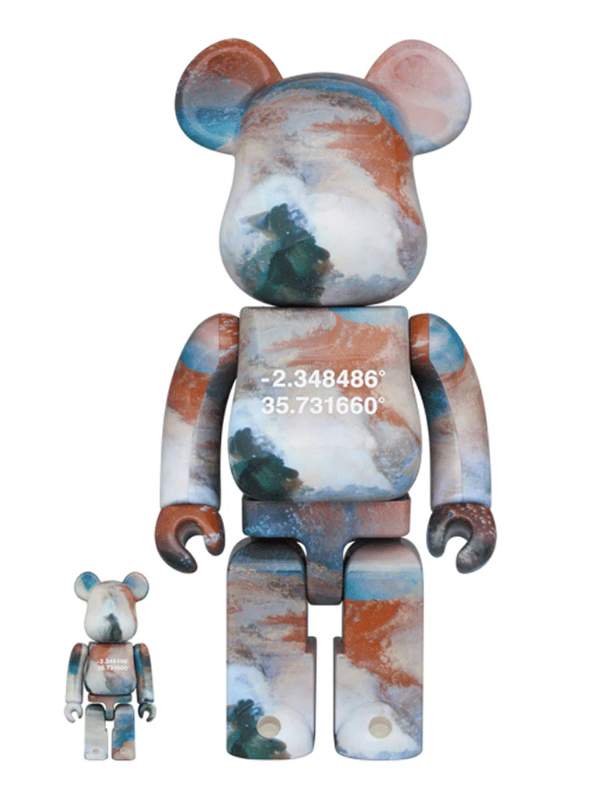 Bearbrick Benjamin Grant "Overview" Lake Natron 400% + 100%