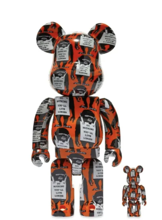 Bearbrick Monkey Sign 400%+100%