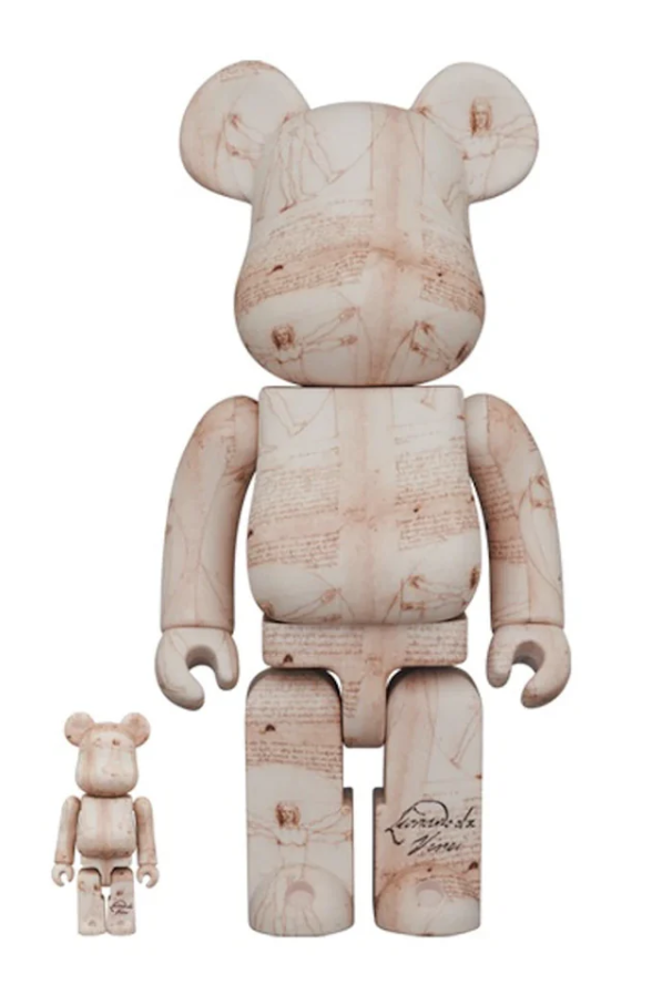 Bearbrick De Vinci Vitruvian Man 400% + 100%