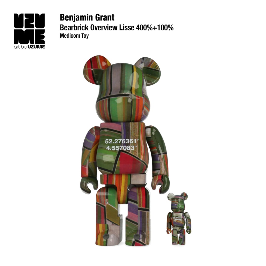 Bearbrick Benjamin Grant Overview Lisse 400% + 100%