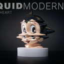 Liquid Modernity Metal Heart Sparkle Plus