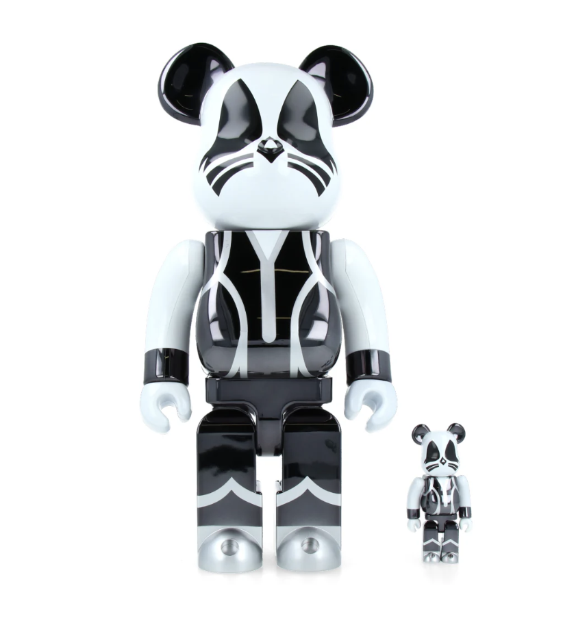 Bearbrick KISS Catman Chrome ver. 400% + 100%