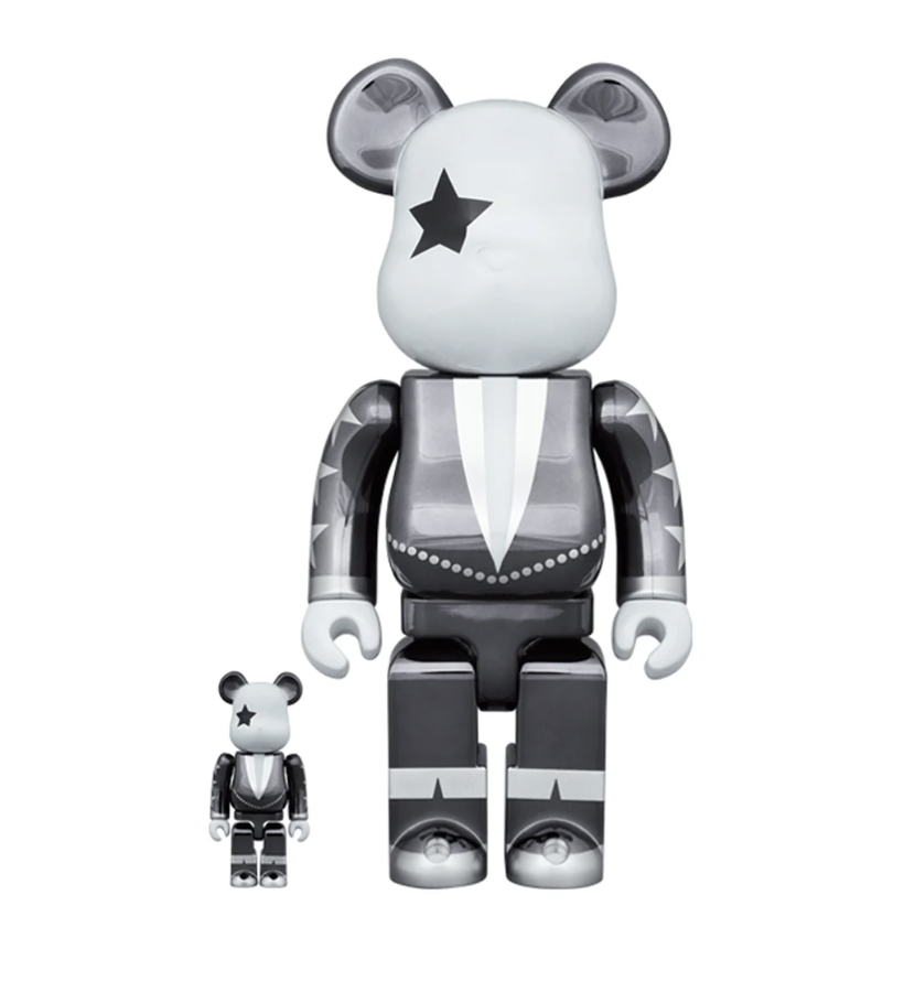 Bearbrick KISS Star Child Chrome ver. 400% + 100%