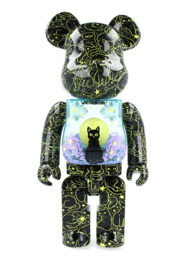 Bearbrick Cat in the Night Hiraki Bambi 400%