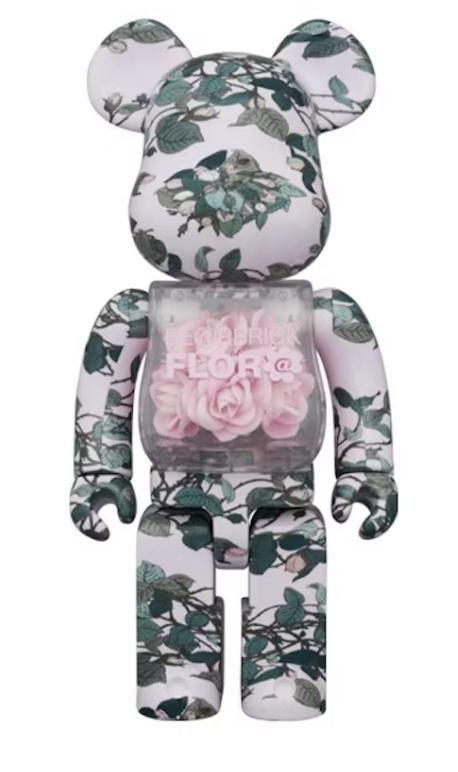 Bearbrick Flor@ Pink Rose 400%