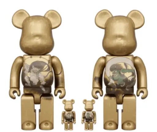 [Bearbrick] Bearbrick Wind God and Thunder God 400%+100%