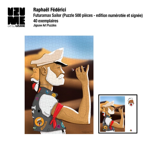 [Raphael Federici] Futuramax Sailor (Puzzle 500 pièces - Edition numérotée et signée)