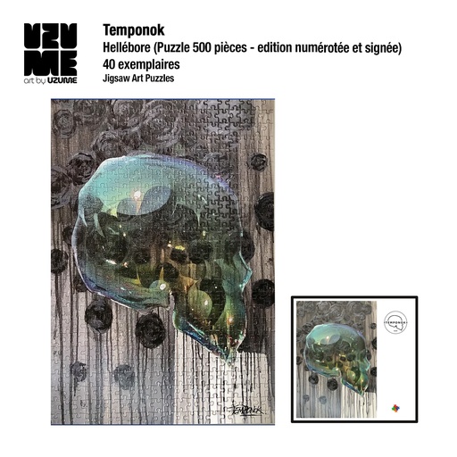 [Temponok] Hellébore (Puzzle 500 pièces -  Edition numérotée et signée)