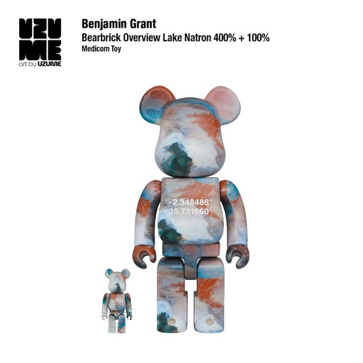 [Benjamin Grant] Bearbrick Benjamin Grant "Overview" Lake Natron 400% + 100%