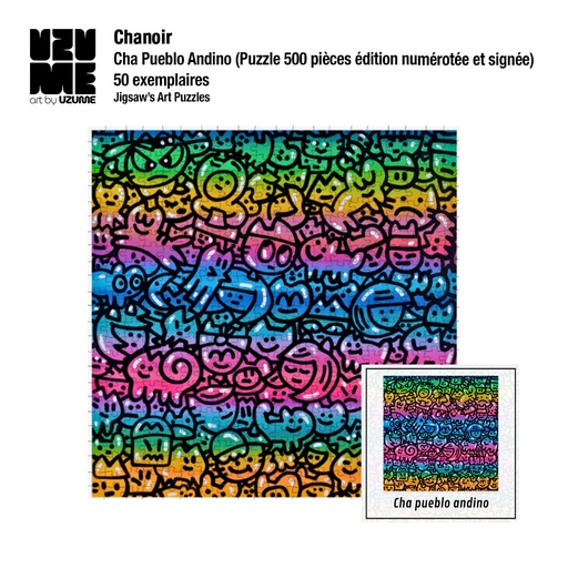 [Chanoir] Cha pueblo andino (Puzzle 500 pièces - édition numérotée et signée )