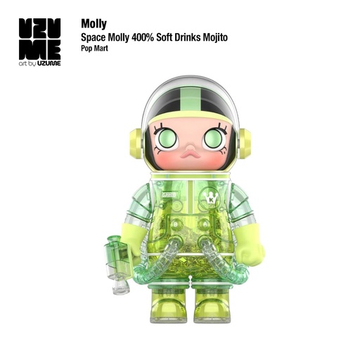 [Pop Mart] Space Molly 400% Soft drinks Mojito