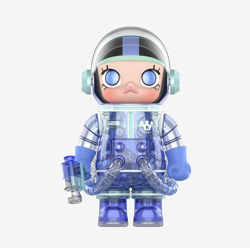 [Pop Mart] Space molly 400% Soft drinks Blue Hawaii