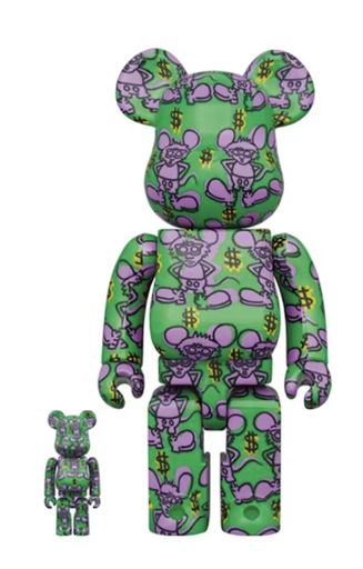 [Bearbrick] Bearbrick Keith Haring #11 400% + 100%