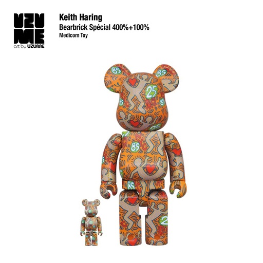 [Keith Haring] Bearbrick Keith Haring Special 400% + 100%