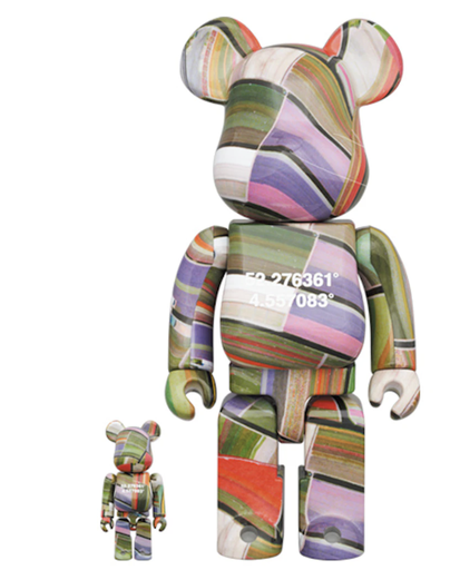 [Bearbrick] Bearbrick Benjamin Grant Overview Lisse 400% + 100%