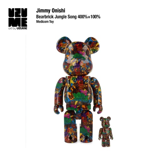 [Jimmy Onishi] Bearbrick Jungle Song 400% + 100%