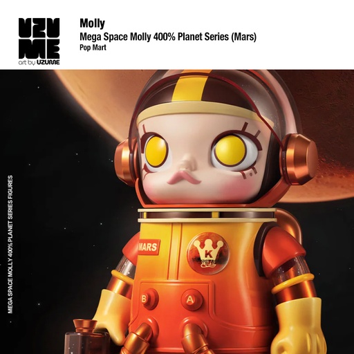 [Pop Mart] Mega Space Molly 400% Planet Series (Mars)