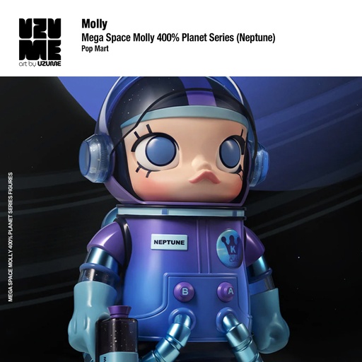 [Pop Mart] Mega Space Molly 400% Planet Series (Neptune)