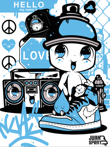 [Juan Spray] Hip Hop Sprayito (Blue version)