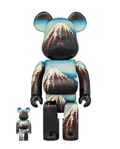 [Bearbrick] Bearbrick White Rain Under of Mont Fuji 400% + 100%