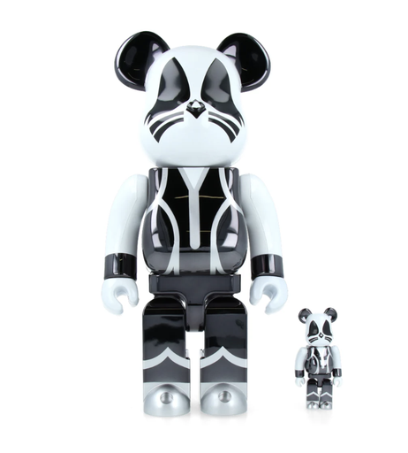 [Bearbrick] Bearbrick KISS Catman Chrome ver. 400% + 100%