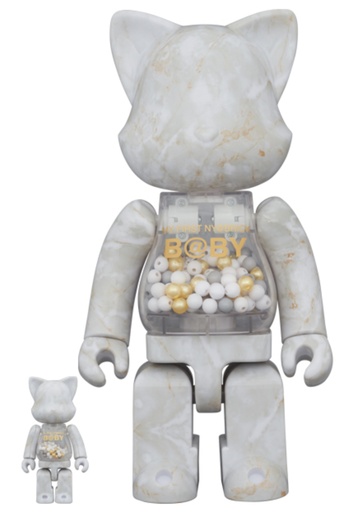 [Bearbrick] My First Ny@brick Baby Marble Stone Ver. 400% + 100%