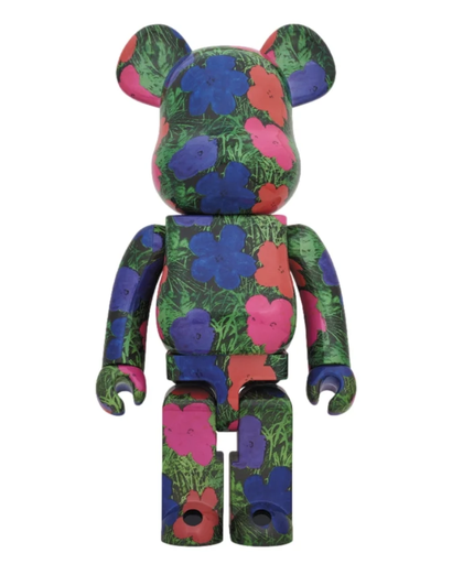 [Bearbrick] Bearbrick Andy Warhol Flowers 1000%